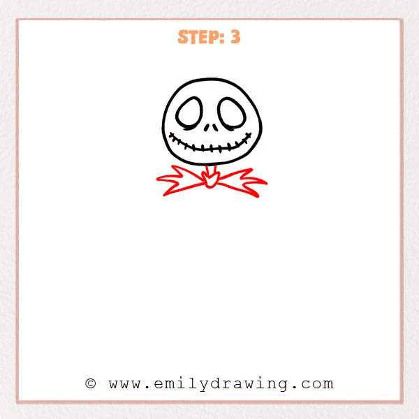 how to draw a nightmare before christmas - Step 3